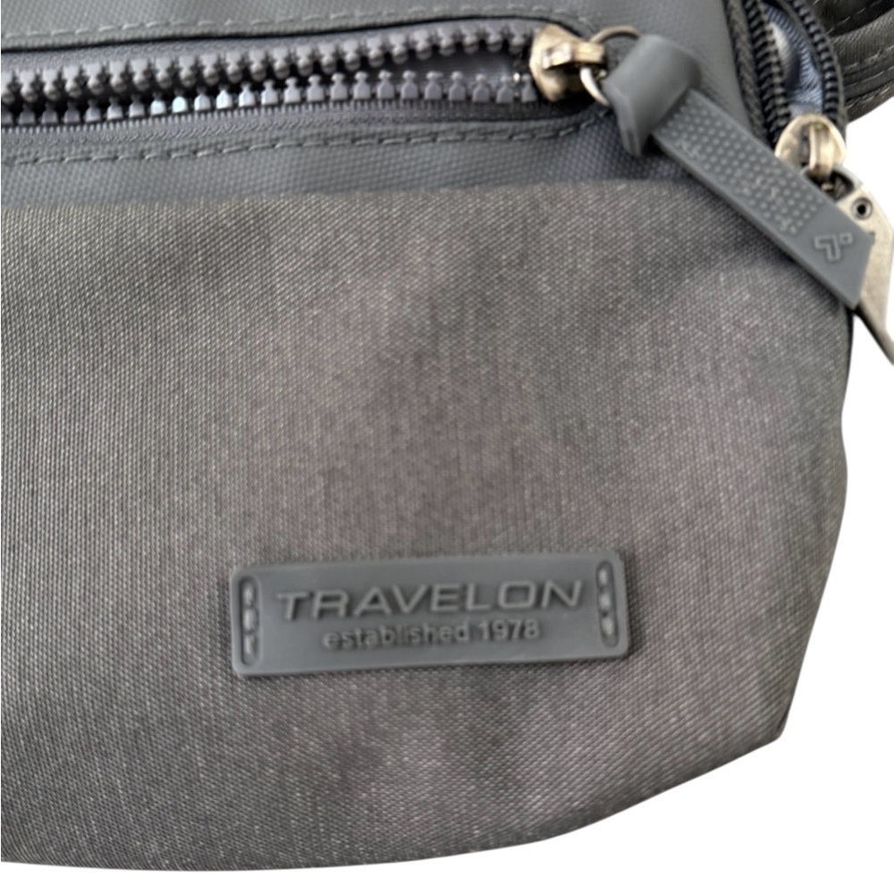 Like New! Travelon Security Travel Gray Crossbody Bag - Picture 2 of 7